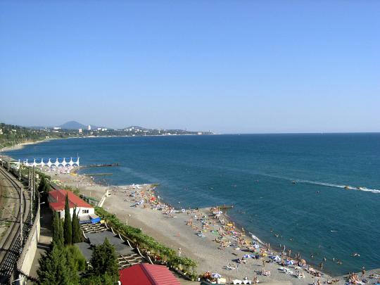 Пляж в Дагомысе Пляж в Дагомысе